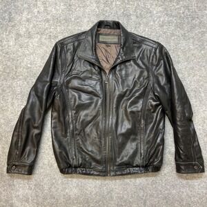 Marc New York Andrew Marc Leather Jacket Brown 54163‎ Mens Medium